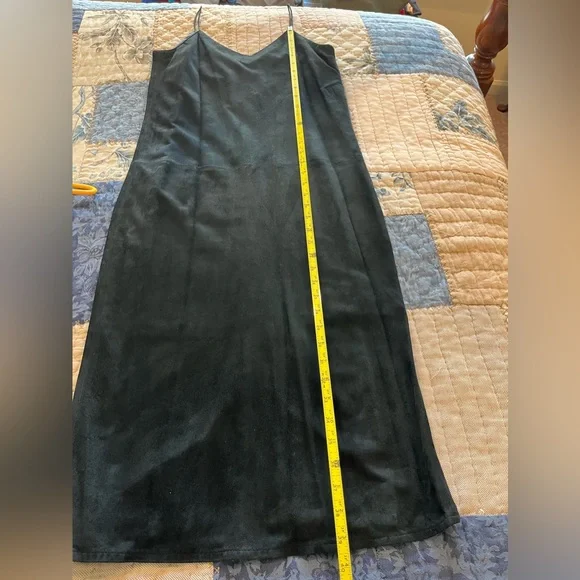 Black Suede Vintage 1980’s Dress - Picture 7 of 7